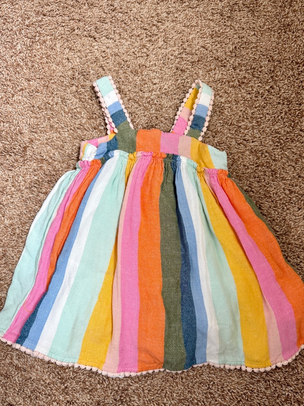 Rainbow Striped Tahari Tank Dress